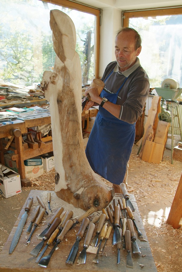 Scultore in legno, Alta Badia